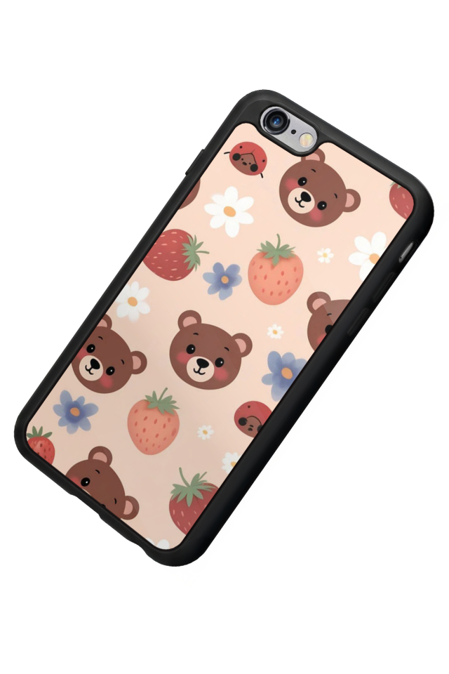 iPhone 6 Plus Uyumlu Ayı Tasarımlı Glossy Premium Kılıf