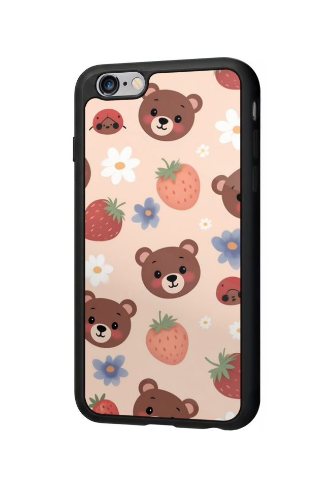 iPhone 6 Plus Uyumlu Ayı Tasarımlı Glossy Premium Kılıf