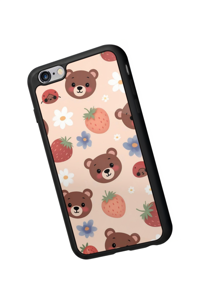 iPhone 6 Plus Uyumlu Ayı Tasarımlı Glossy Premium Kılıf