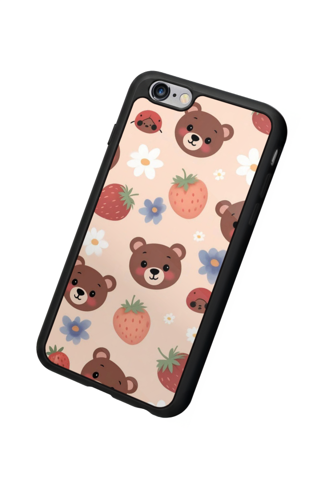 iPhone 6 Plus Uyumlu Ayı Tasarımlı Glossy Premium Kılıf