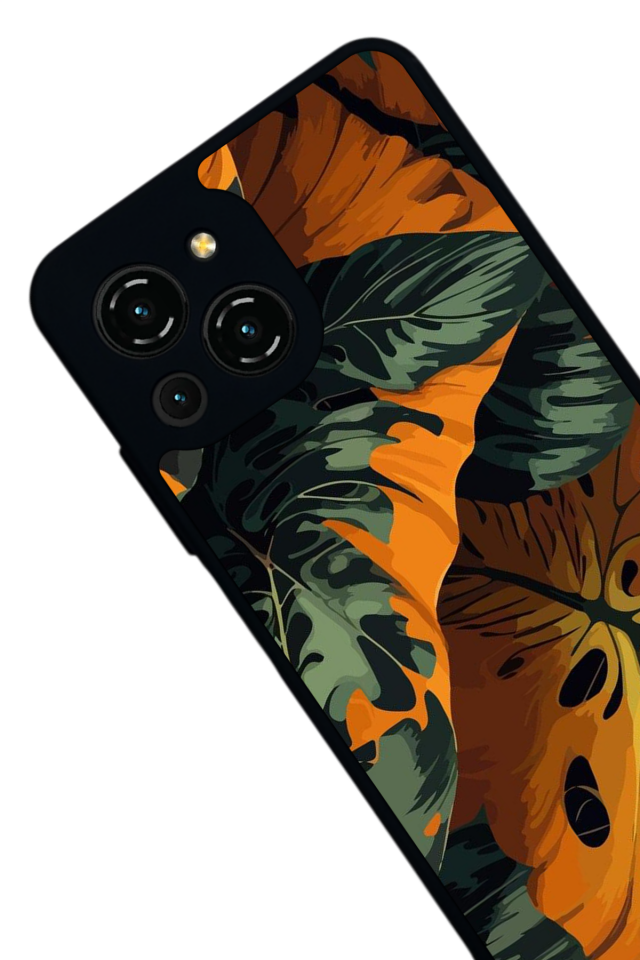 Reeder S23 Pro Max Uyumlu Botanik Tasarımlı Glossy Premium Kılıf