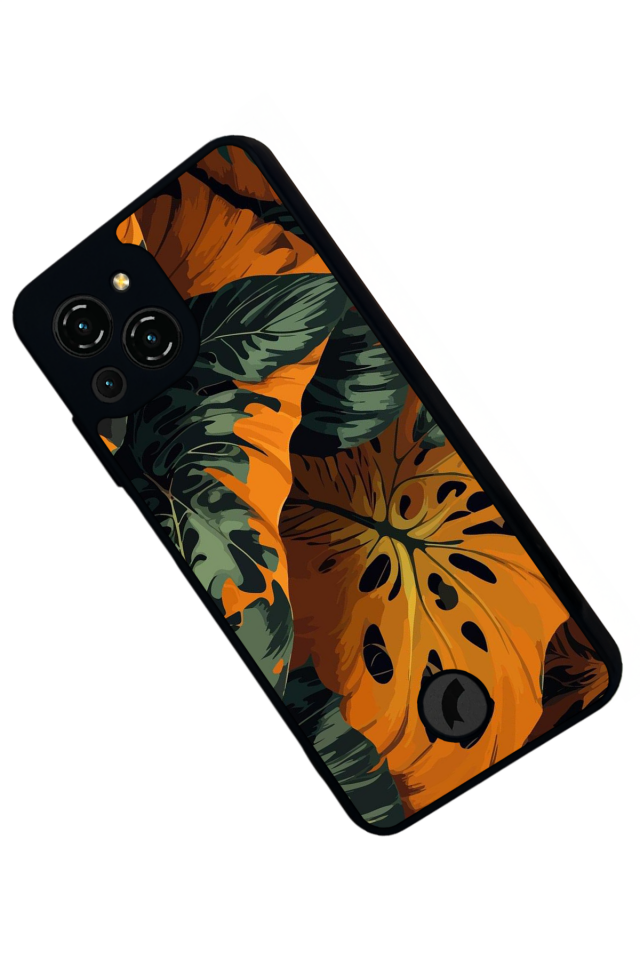 Reeder S23 Pro Max Uyumlu Botanik Tasarımlı Glossy Premium Kılıf