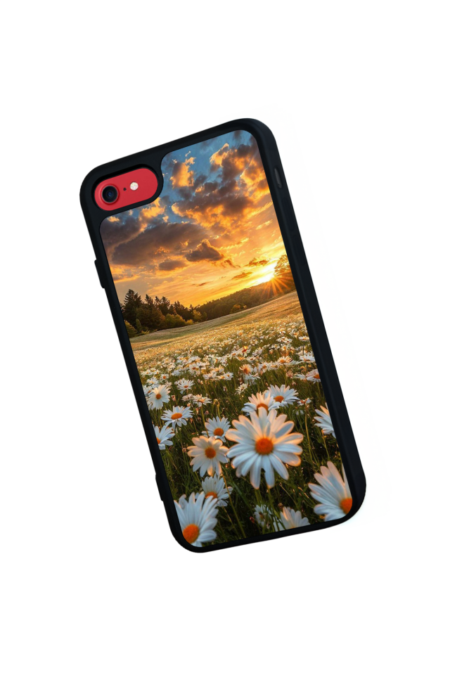 iPhone SE Uyumlu Cicek Tasarımlı Glossy Premium Kılıf