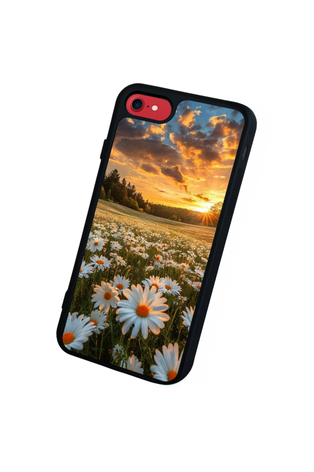iPhone SE Uyumlu Cicek Tasarımlı Glossy Premium Kılıf