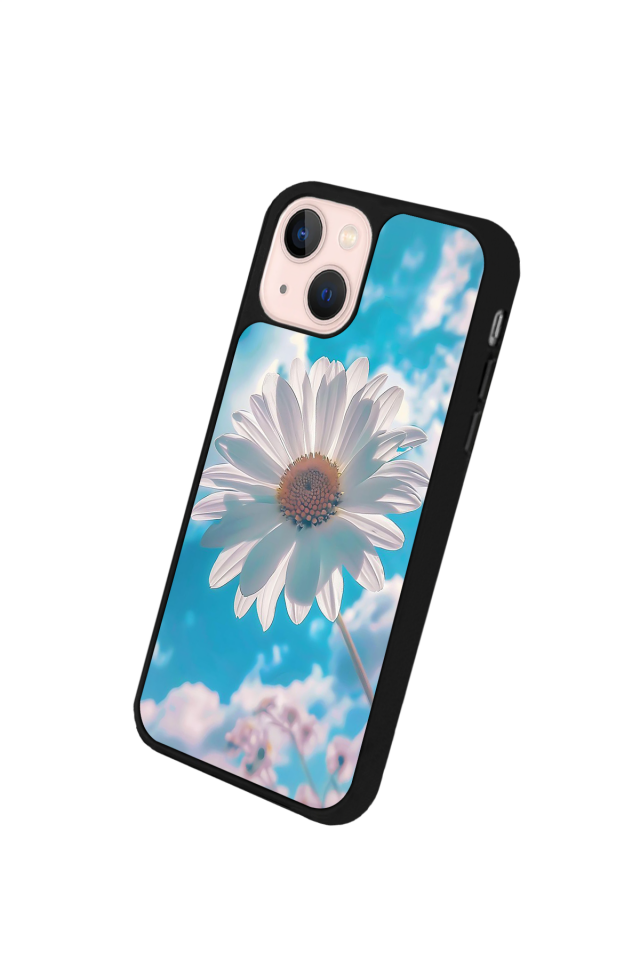 iPhone 15 Uyumlu Cicek Tasarımlı Glossy Premium Kılıf