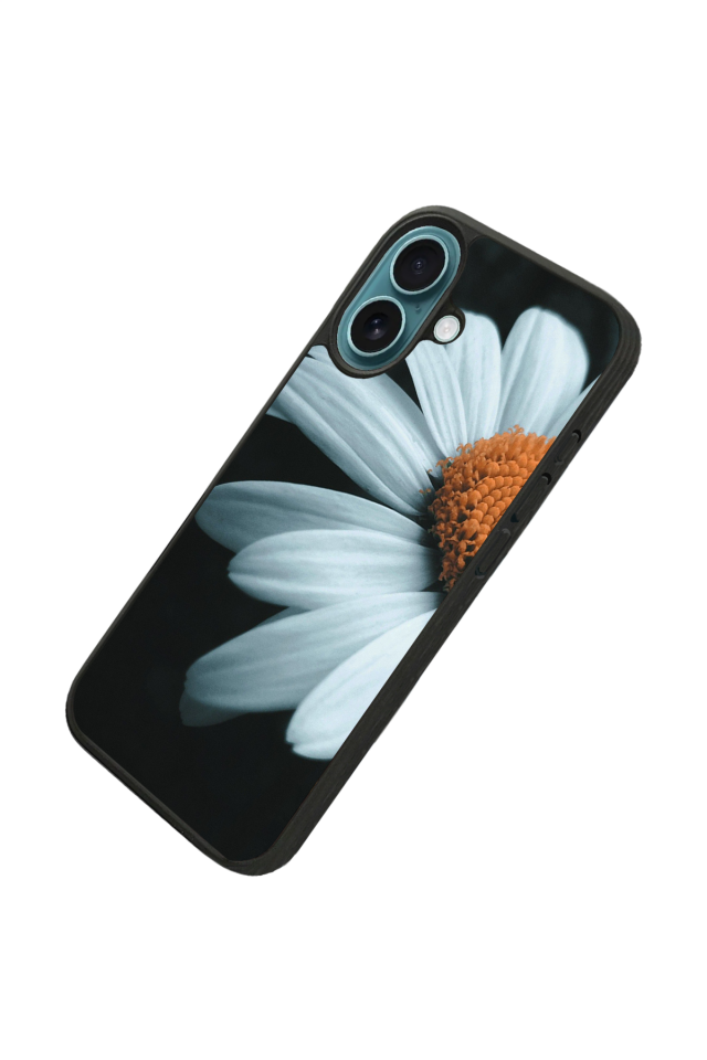 iPhone 16 Plus Uyumlu Cicek Tasarımlı Glossy Premium Kılıf