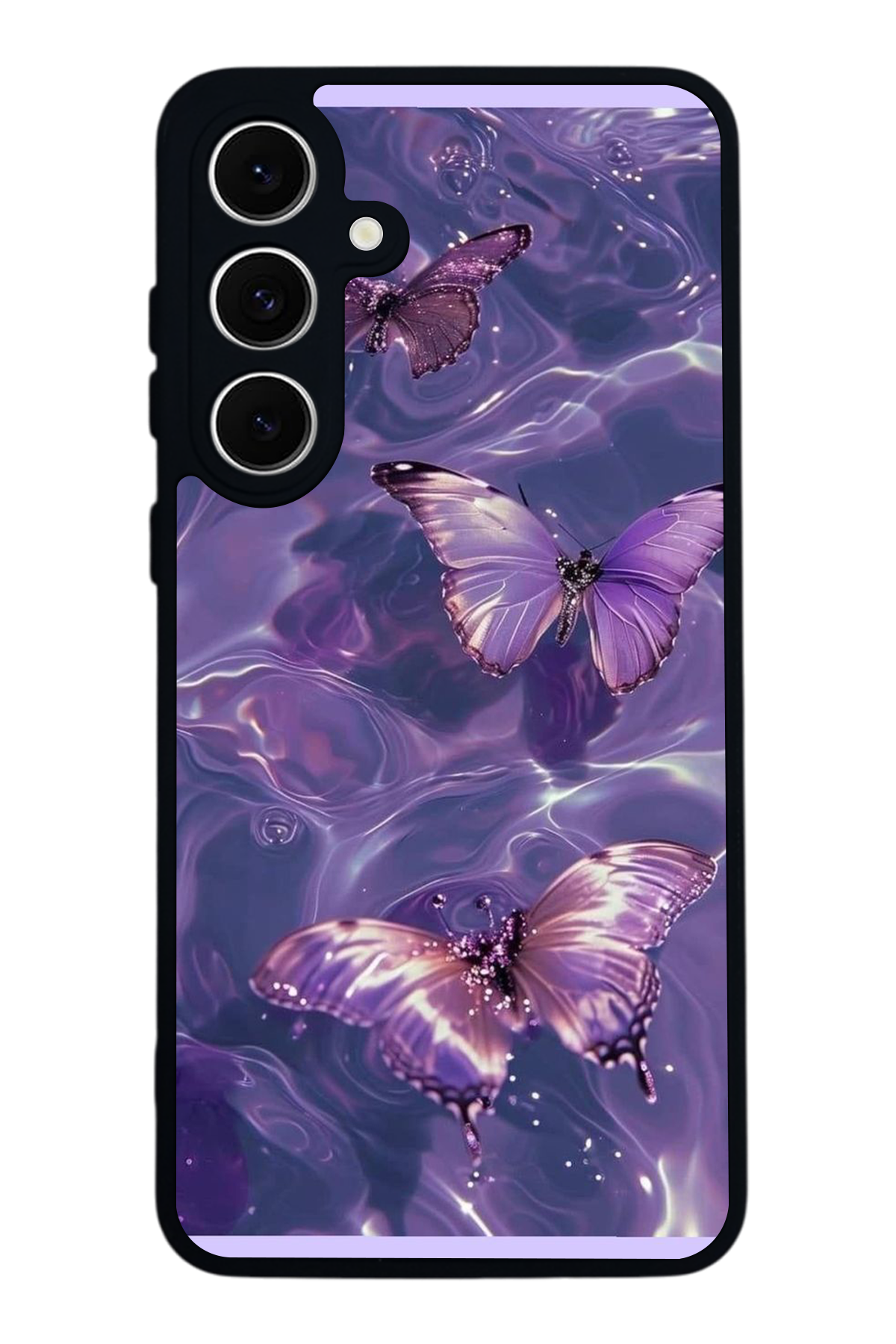 Samsung Galaxy A16 Uyumlu Kelebek Tasarımlı Glossy Premium Kılıf