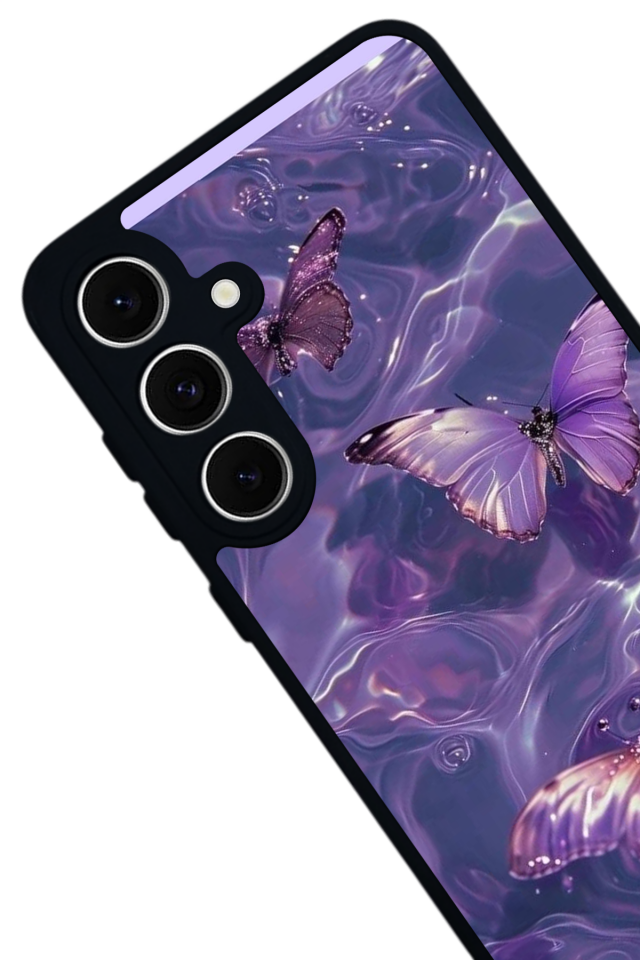 Samsung Galaxy A16 Uyumlu Kelebek Tasarımlı Glossy Premium Kılıf