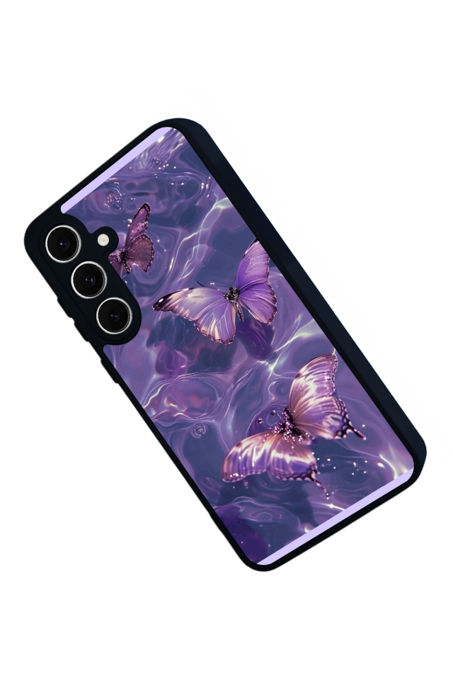 Samsung Galaxy A16 Uyumlu Kelebek Tasarımlı Glossy Premium Kılıf