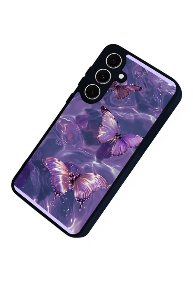 Samsung Galaxy A16 Uyumlu Kelebek Tasarımlı Glossy Premium Kılıf