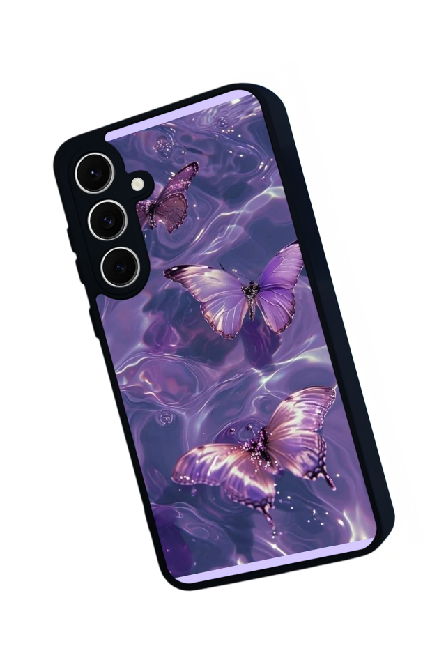 Samsung Galaxy A16 Uyumlu Kelebek Tasarımlı Glossy Premium Kılıf