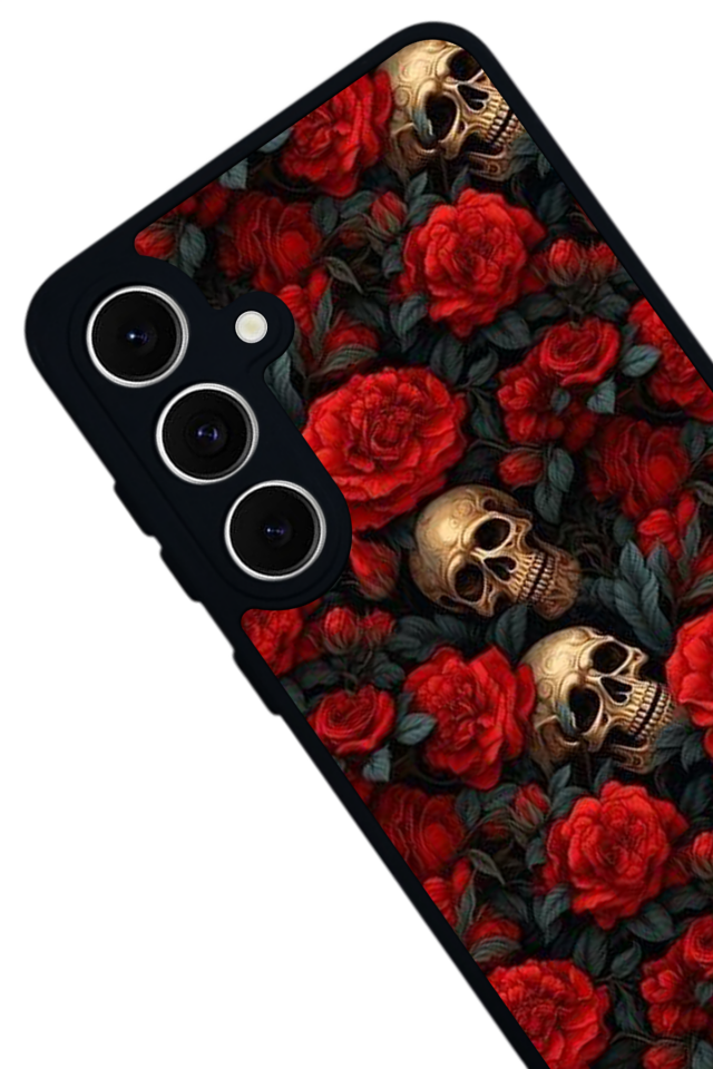 Samsung Galaxy S24 FE Uyumlu KuruKafa Tasarımlı Glossy Premium Kılıf