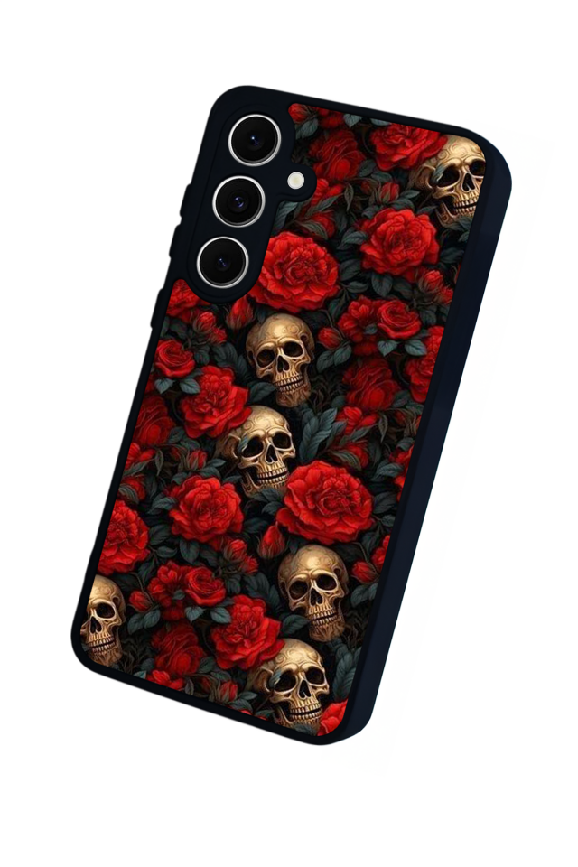 Samsung Galaxy S24 FE Uyumlu KuruKafa Tasarımlı Glossy Premium Kılıf