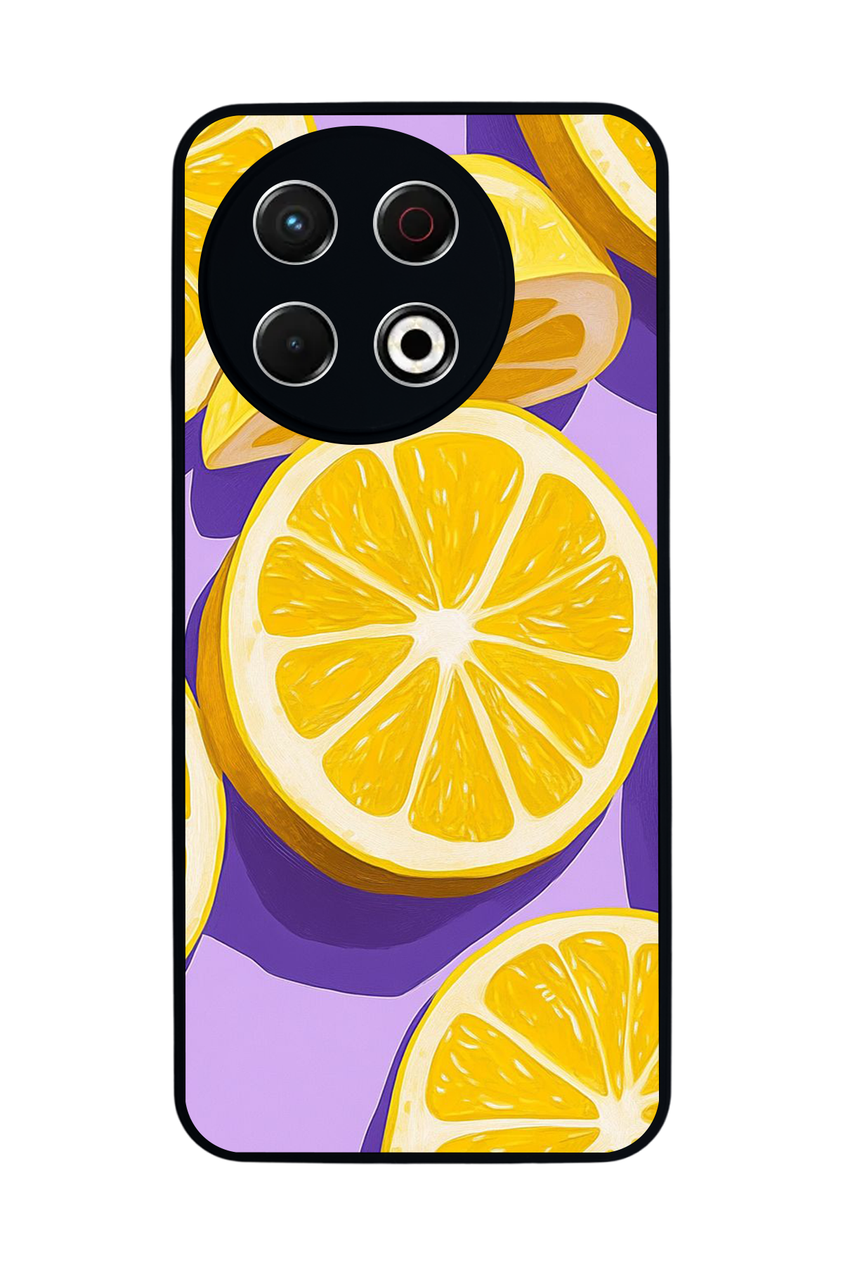 Tecno Spark 30 Pro Uyumlu Limon Tasarımlı Glossy Premium Kılıf