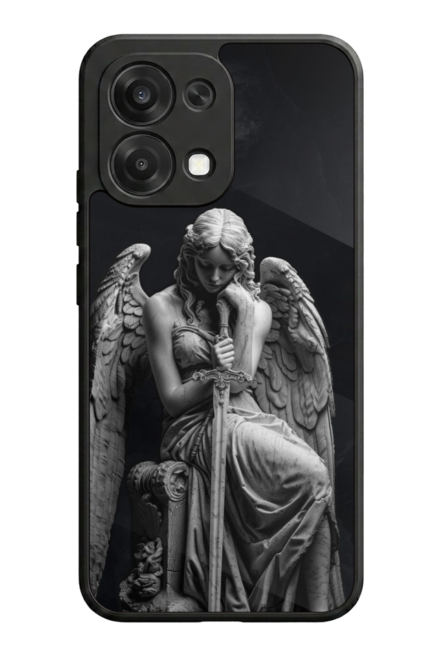 Oppo A6 Pro Uyumlu Melek Tasarımlı Glossy Premium Kılıf