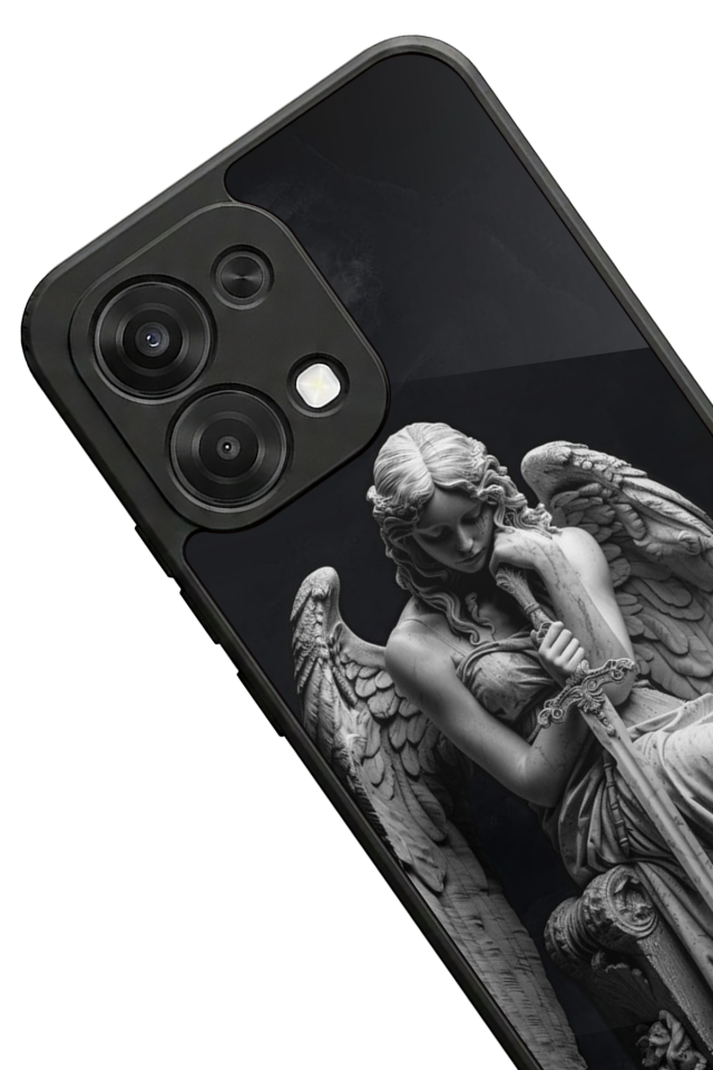 Oppo A6 Pro Uyumlu Melek Tasarımlı Glossy Premium Kılıf