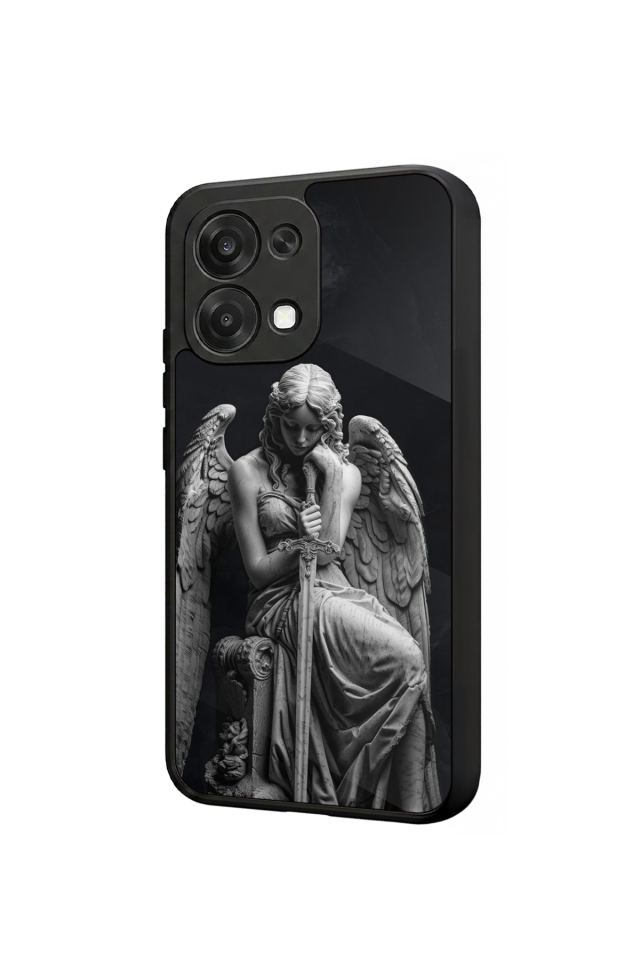 Oppo A6 Pro Uyumlu Melek Tasarımlı Glossy Premium Kılıf