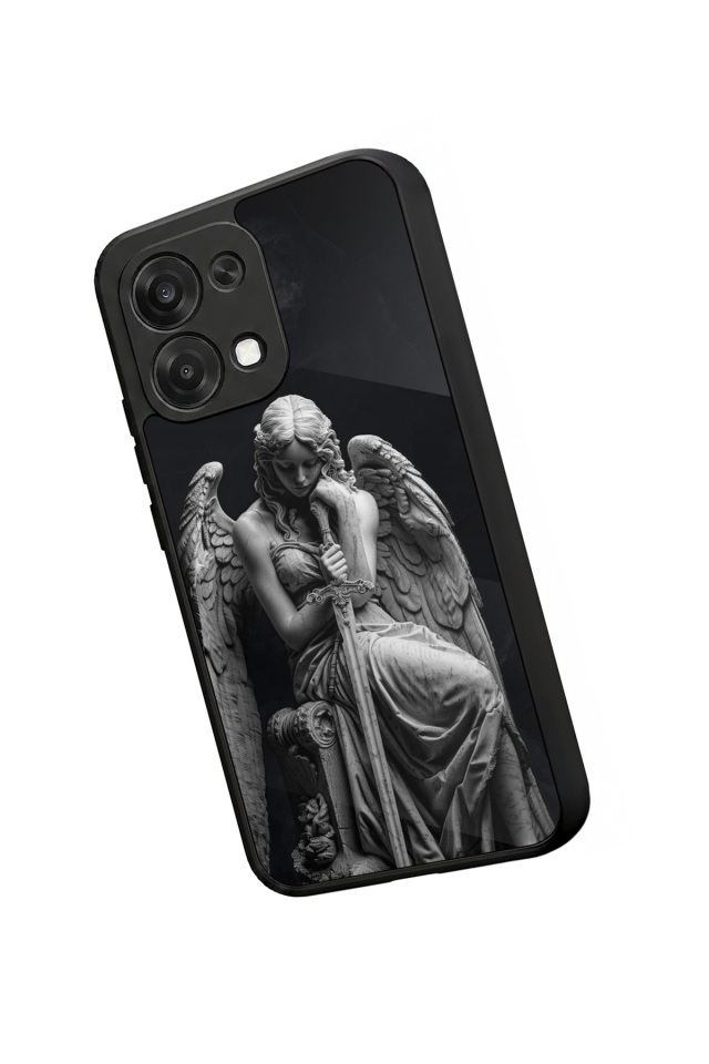 Oppo A6 Pro Uyumlu Melek Tasarımlı Glossy Premium Kılıf