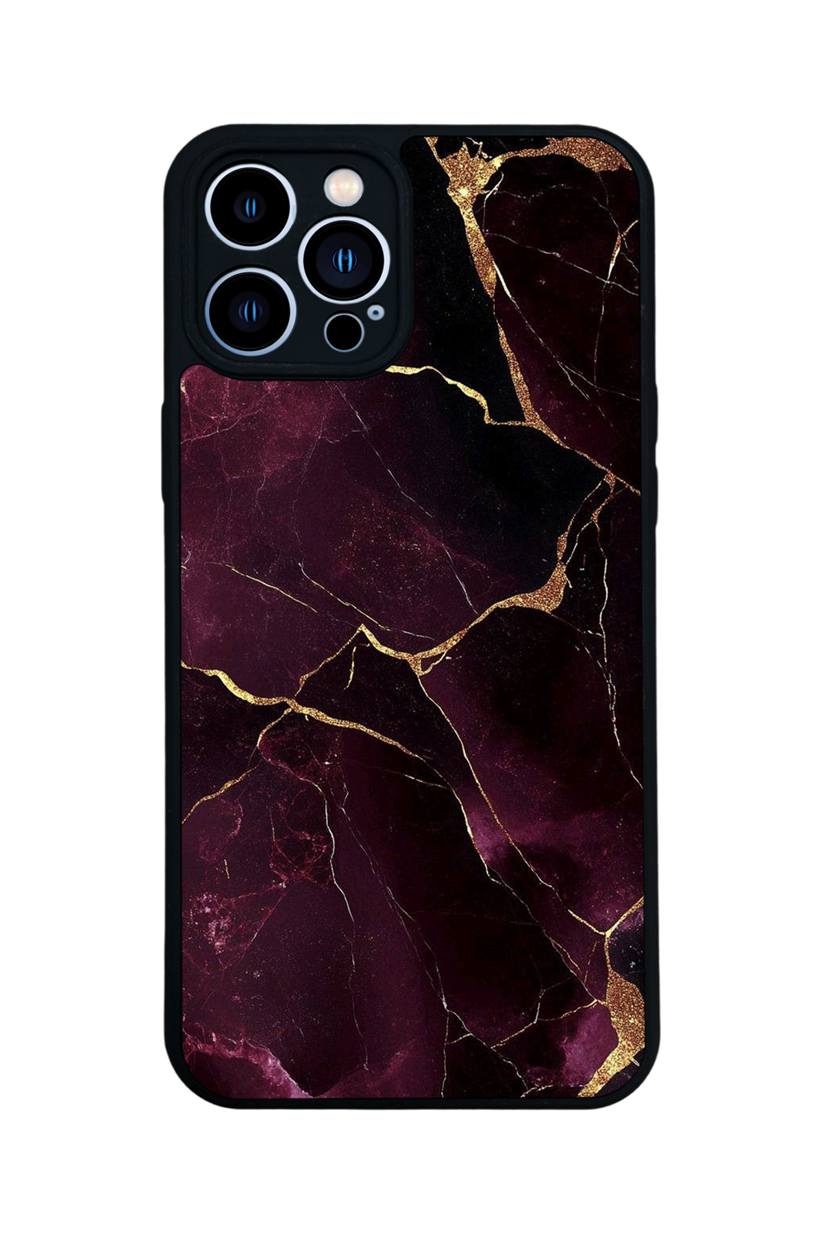 iPhone 12 Pro Max Uyumlu Mermer Marble Tasarımlı Glossy Premium Kılıf