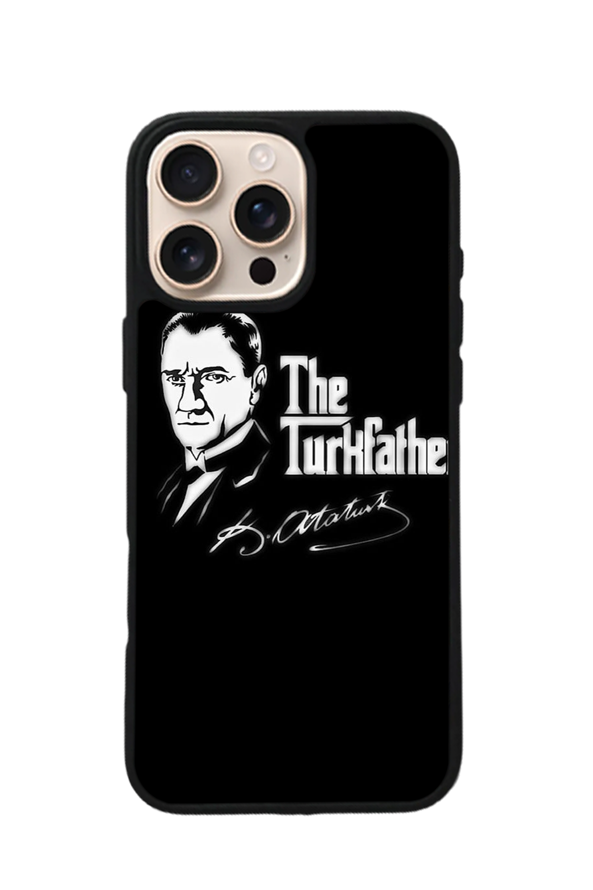 iPhone 15 Pro Max Uyumlu Mustafa Kemal Ataturk Tasarımlı Glossy Premium Kılıf