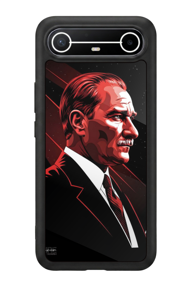 Tecno Spark Slim 5G Uyumlu Mustafa Kemal Ataturk Tasarımlı Glossy Premium Kılıf