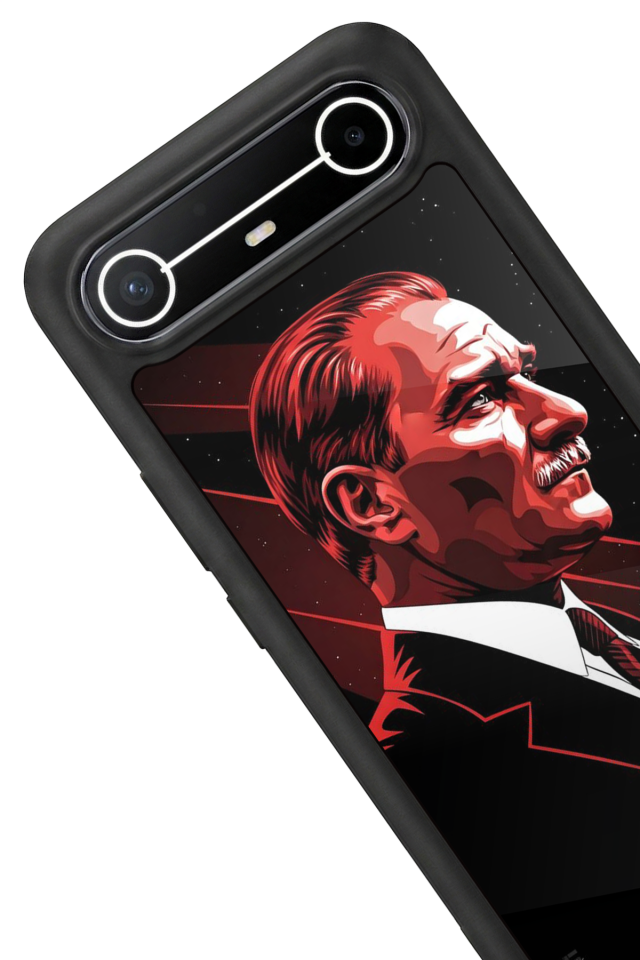 Tecno Spark Slim 5G Uyumlu Mustafa Kemal Ataturk Tasarımlı Glossy Premium Kılıf