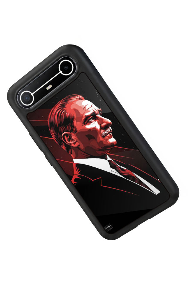Tecno Spark Slim 5G Uyumlu Mustafa Kemal Ataturk Tasarımlı Glossy Premium Kılıf