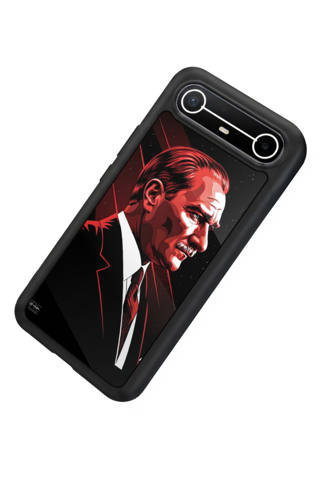 Tecno Spark Slim 5G Uyumlu Mustafa Kemal Ataturk Tasarımlı Glossy Premium Kılıf