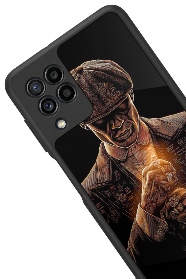 Samsung Galaxy M32 Uyumlu Peaky Blinders Tasarımlı Glossy Premium Kılıf