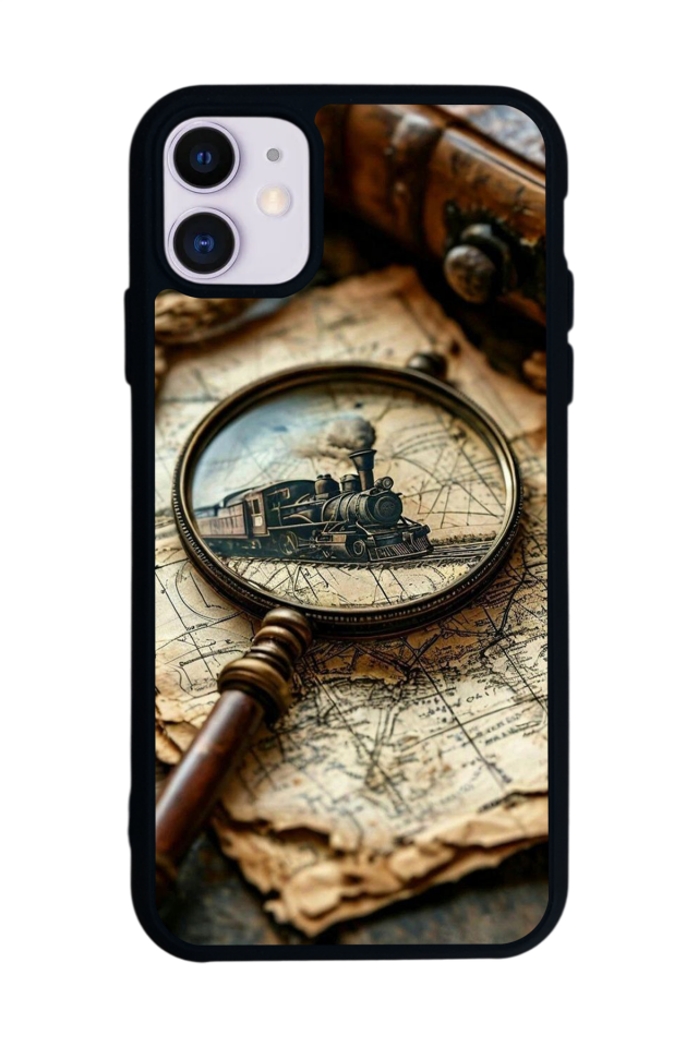 iPhone 11 Uyumlu Pusula Tasarımlı Glossy Premium Kılıf
