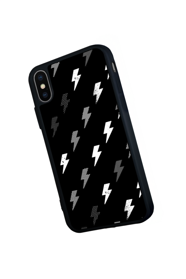 iPhone XS Max Uyumlu Simsek Tasarımlı Glossy Premium Kılıf