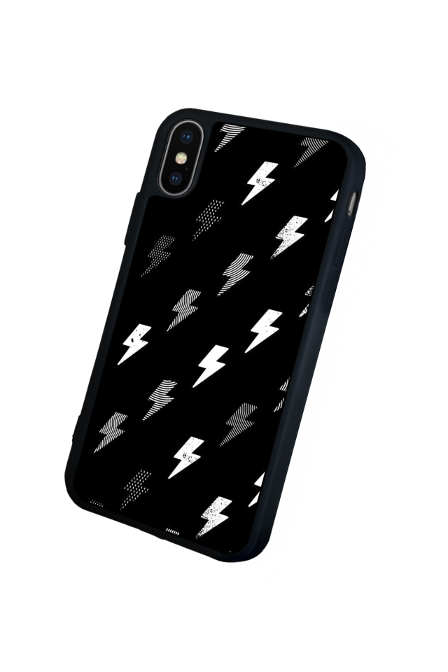 iPhone XS Max Uyumlu Simsek Tasarımlı Glossy Premium Kılıf