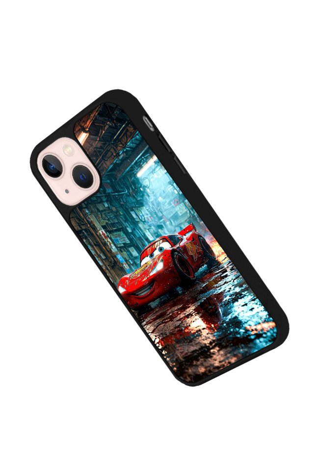 iPhone 13/14 Uyumlu Şimsek McQueen Tasarımlı Glossy Premium Kılıf
