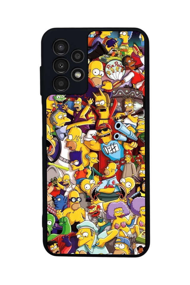 Samsung Galaxy A23 Uyumlu The Simpsons Tasarımlı Glossy Premium Kılıf