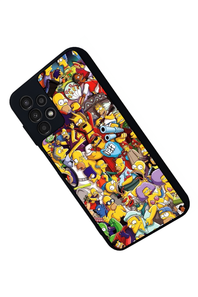 Samsung Galaxy A23 Uyumlu The Simpsons Tasarımlı Glossy Premium Kılıf