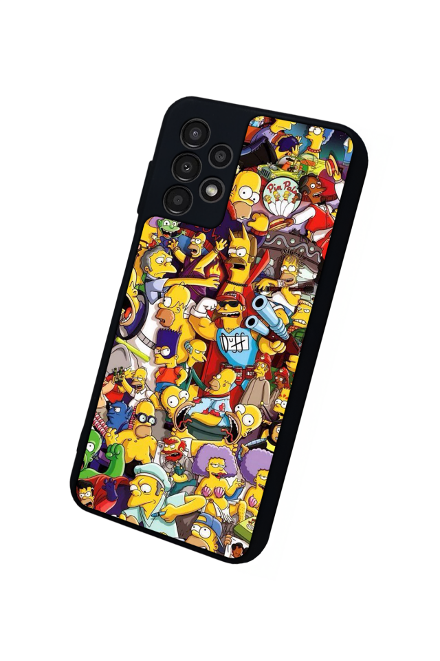 Samsung Galaxy A23 Uyumlu The Simpsons Tasarımlı Glossy Premium Kılıf