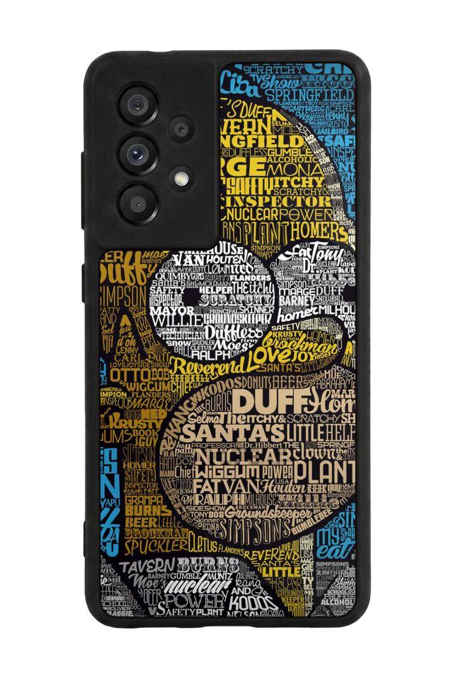 Samsung Galaxy A73 Uyumlu The Simpsons Tasarımlı Glossy Premium Kılıf