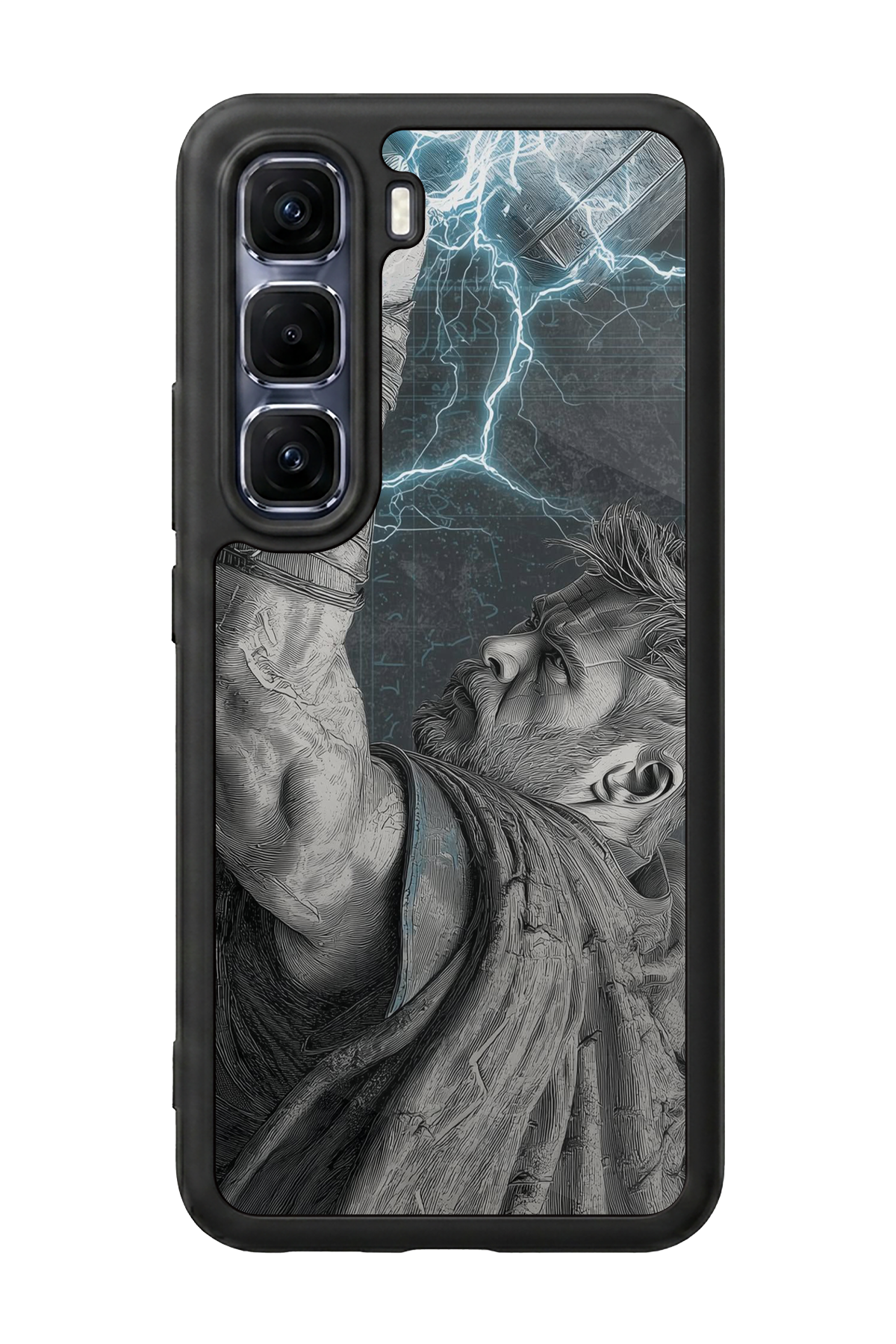 Infinix Hot 60 Pro Plus Uyumlu Thor Tasarımlı Glossy Premium Kılıf