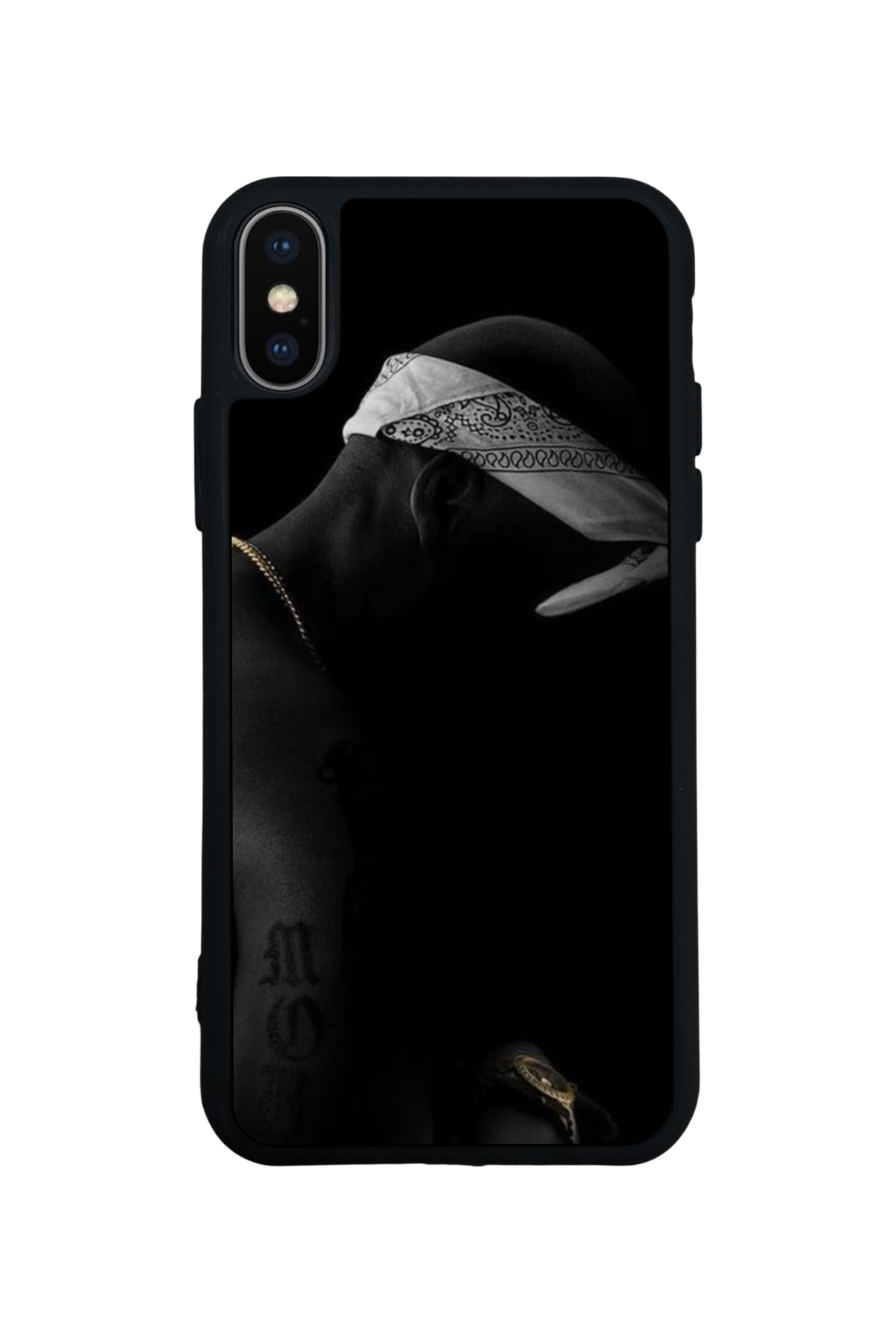 iPhone X/ XS Uyumlu Tupac Tasarımlı Glossy Premium Kılıf