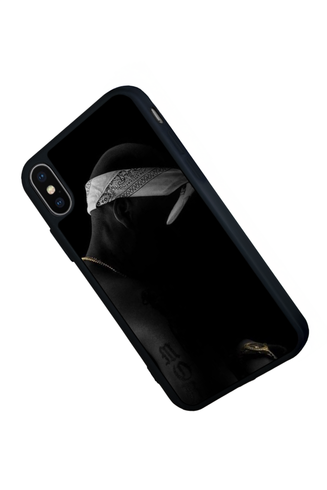 iPhone X/ XS Uyumlu Tupac Tasarımlı Glossy Premium Kılıf