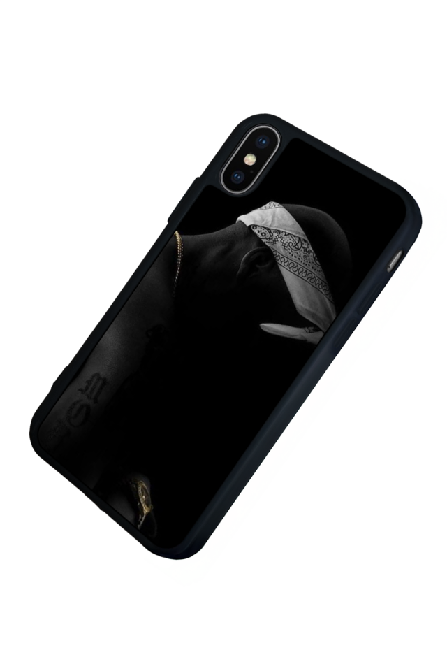 iPhone X/ XS Uyumlu Tupac Tasarımlı Glossy Premium Kılıf