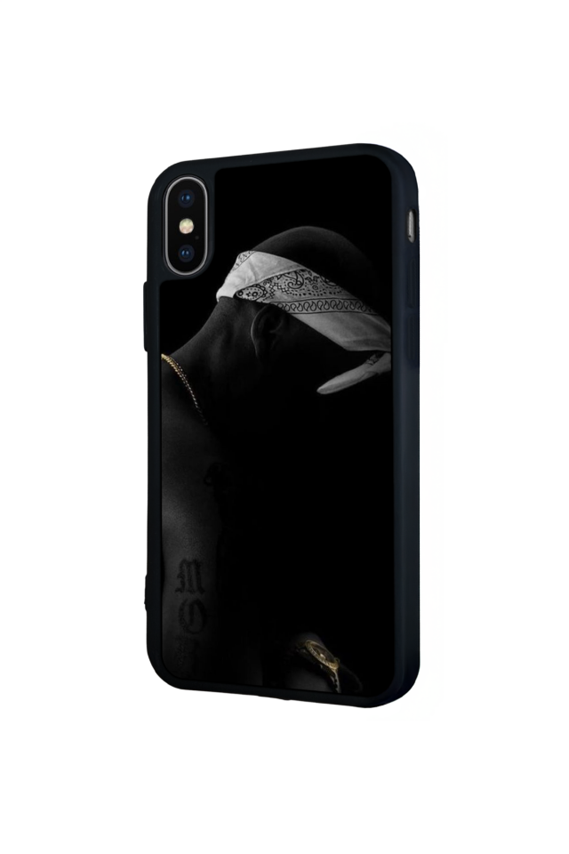 iPhone X/ XS Uyumlu Tupac Tasarımlı Glossy Premium Kılıf