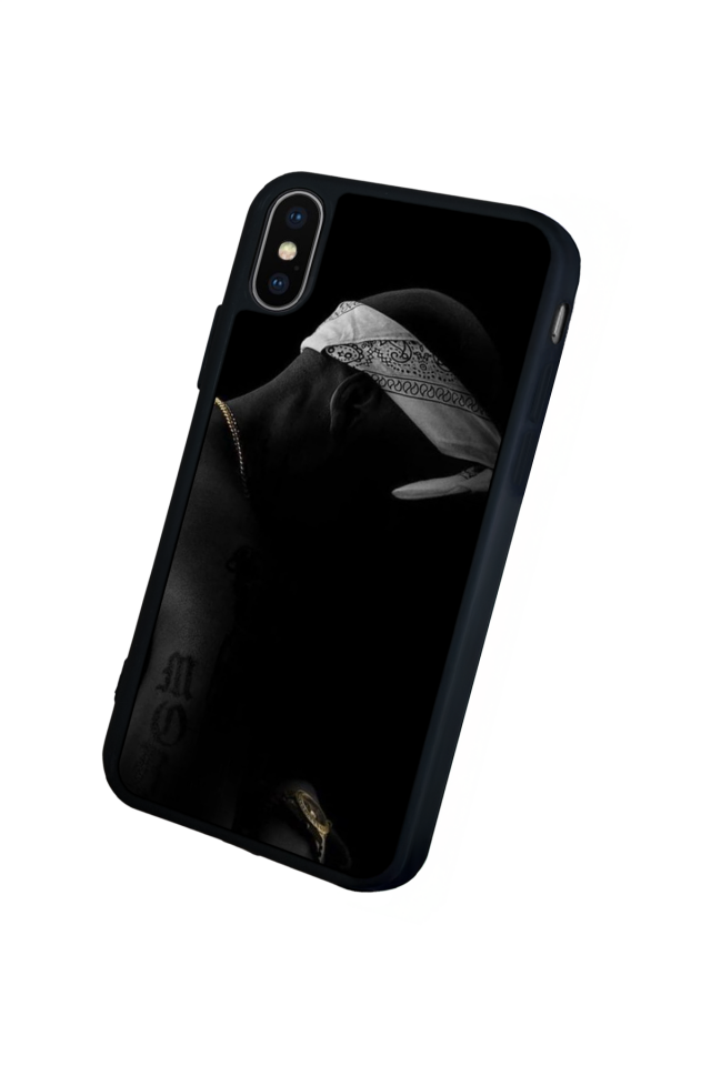 iPhone X/ XS Uyumlu Tupac Tasarımlı Glossy Premium Kılıf