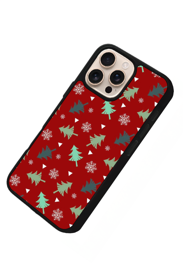 iPhone 14 Pro Uyumlu Yilbasi Christmas Tasarımlı Glossy Premium Kılıf