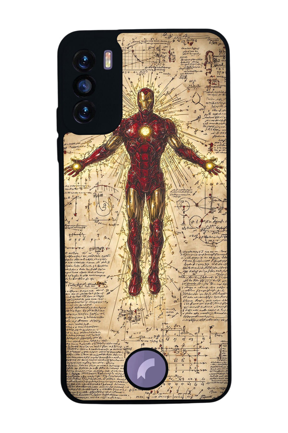 Reeder S19 Max Pro S Uyumlu Iron Man ( Demir Adam ) Tasarımlı Glossy Premium Kılıf