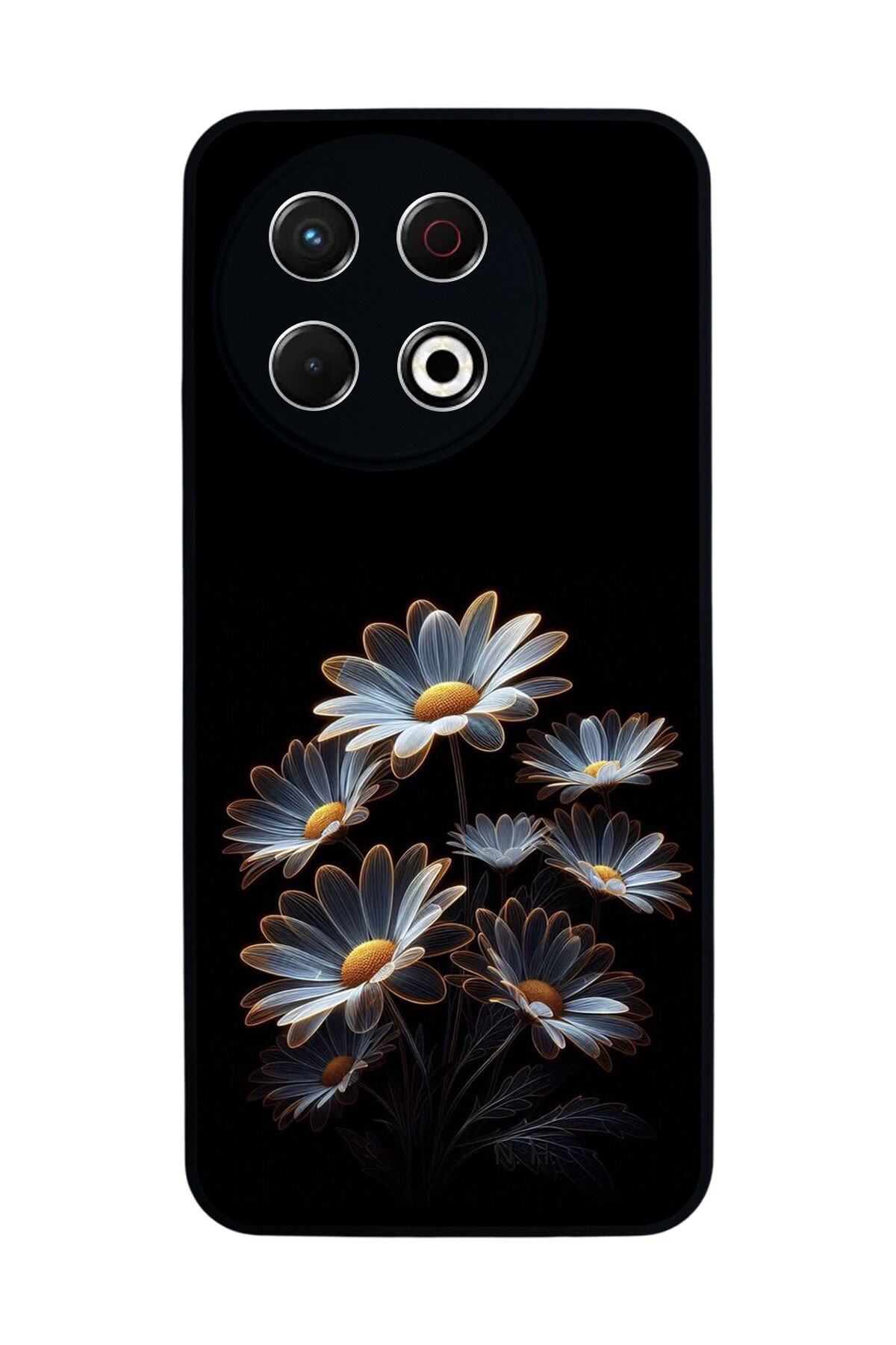 Tecno Spark 30 Pro Uyumlu Cicek Tasarımlı Glossy Premium Kılıf