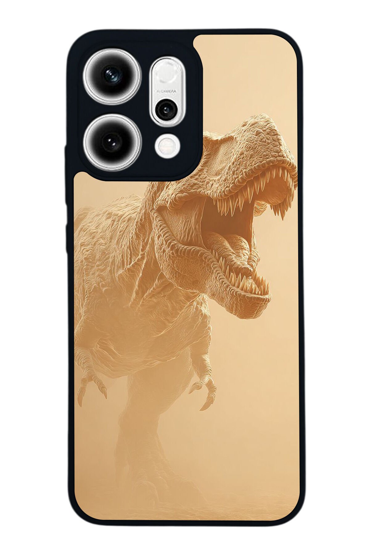 Oppo Reno 14 Uyumlu Dinazor Tasarımlı Glossy Premium Kılıf