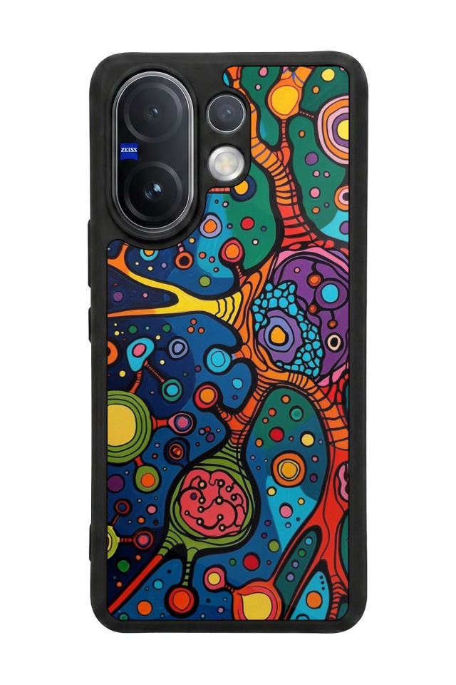 Vivo V60 Uyumlu Abstract Tasarımlı Glossy Premium Kılıf