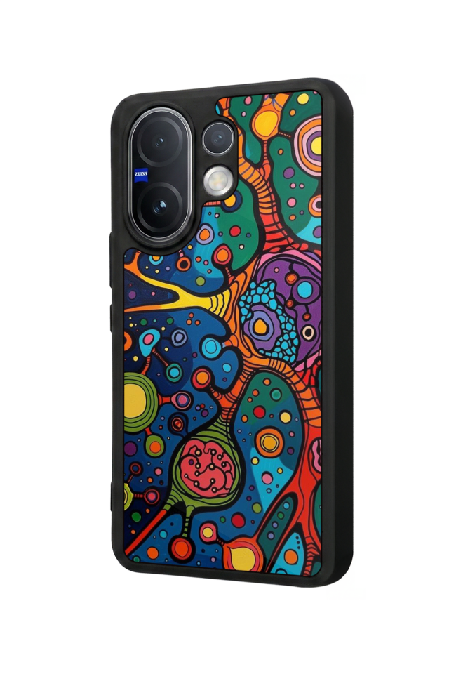 Vivo V60 Uyumlu Abstract Tasarımlı Glossy Premium Kılıf