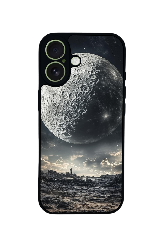 iPhone 17 Uyumlu Ay Tasarımlı Glossy Premium Kılıf